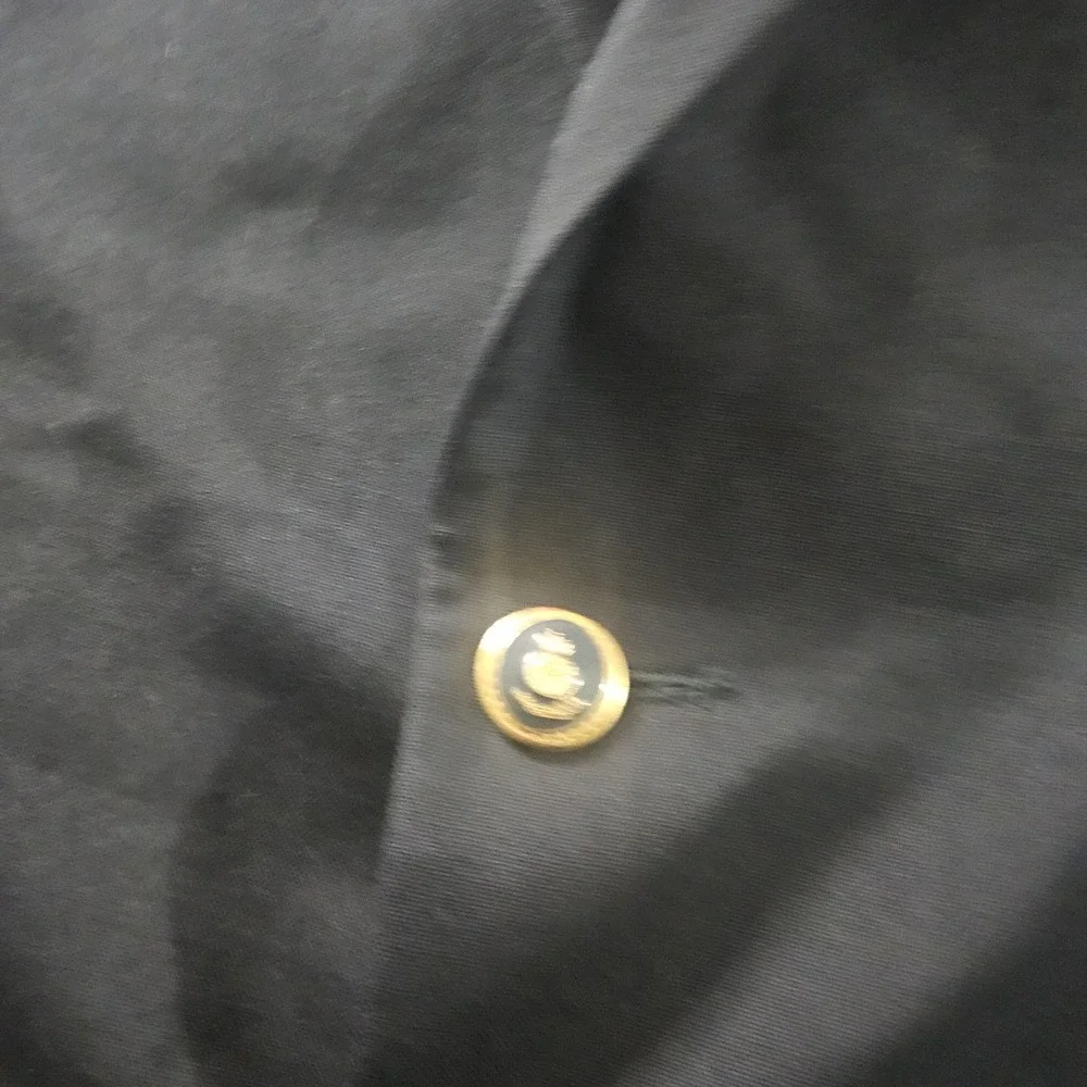 Alexandre London Blazer Mens 44R Navy Wool Gold Crest Buttons Savile‎ Row